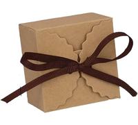 Boîte à bonbons Boîte à bonbons en papier à motif ondulé, sac d'emballage, fournitures de fête d'anniversaire de mariage.(Bruin,30pcs)
