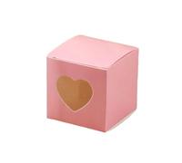 Boîte à bonbons Boîtes à bonbons en papier kraft, lot de 25 ou 50 pièces, sacs d'emballage, décoration de fête d'anniversaire ou de mariage(50Pcs)