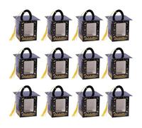 Boîte À Bonbons De Fête De Graduation,Conteneur À Friandises De 12 Pièces Avec Pompon,Boîtes À Cupcakes Pour Fête De Diplômé Avec Fenêtre Transparente - Pour Université,