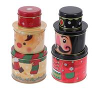 Boîte à Bonbons de Noël, Trois Niveaux, Ambiance Présent | Conception Scellée, Présentation Festive, Format Portable, pour Chocolats et Sucettes, Fêtes, Boutiques et Emballage