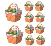 Boîte à bonbons de Pâques - Boîte à gâteaux pour fêtes de 10 pièces | Boîte à biscuits avec lapin de Pâques - Pour les fêtes au bureau à l'école à la maison, les soirées en famille et les