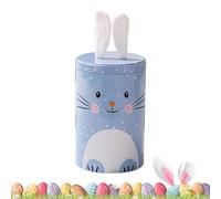 Boîte à bonbons de Pâques, petits contenants à collation, contenants à collation de Pâques avec couvercles, construction en métal, usages multiples, 10,5 x 10,5 x 16 cm pour décorations de vacances,