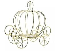 Boîte à bonbons en forme de carrosse de citrouille Cendrillon Décoration de couleur pour Halloween Mariage doré