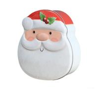 Boîte à Bonbons Noël Fer 10x12.5cm Père Noël Boîte à Bonbons(1) | Design Père Noël, fer pour robuste, 10x12.5cm, pour idéal chocolats, décoration festive
