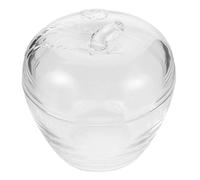 Boîte à Bonbons Pomme Créative Couvercle, Récipient Décoratif Festif | Acrylique Transparent, Forme Fruitée, pour Petites Friandises et Fêtes