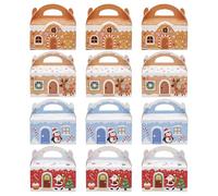 Boîte À Bonbons Pour Noël | Pendant Les Vacances D'Hiver 12 Pièces - Boîtes D'Emballage De Bonbons De Noël,Pour Jouets Gélifiés Sucettes Rassemblement En Classe Maison Communauté