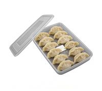 Boîte à boulettes de réfrigérateur, empilable de grande capacité, passe au lave-vaisselle, conteneur de stockage de boulettes au congélateur pour Wontons, petits pains, boulettes