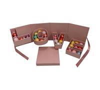 Boîte à Bouquets Vide - Conteneur À Bonbons Lettre - Boîtes Florales Saint-Valentin | Pour Partenaires Amis Femmes Maris Anniversaire Demande En Mariage Fête De Mariage