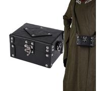 Boîte À Bouteilles De Potion - 14 X 11 X 8 Cm, Étui De Rangement En Cuir PU Pour Alchimie, Sangle Réglable, Accessoire De Cosplay, Support D'affichage De Style Médiéval | Boîte D'alchimie 12 Bouteille