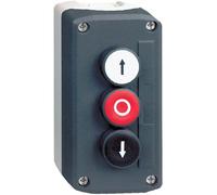 Boite à Bouton - Harmony Xal - 3 Bouton Poussoir - Blanc, Rouge Et Noir - Schneider Electric Xald324
