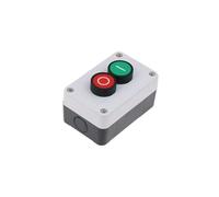 Boîte à boutons de commande industrielle d'arrêt d'urgence, 1 pièce, avec symbole de flèche, démarrage et arrêt CNC, interrupteur à bouton étanche auto-scellant(2NO 1NC)