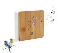 Boîte à bruits naturels - Chant d'oiseaux - Détecteur de mouvement avec support mural - Chant d'oiseaux relaxant - Source de forêt pour salle de bain, spa, WC d'invités