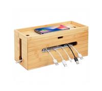 Boîte à câbles, cache-câbles, organiseur multiprise, trieur de câbles, bambou