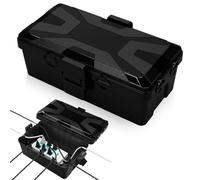 Boîte à câbles étanche IP54 - Boîte de protection extérieure étanche pour prises, rallonges et outils électriques (23 x 12 x 10 cm) - Prise extérieure robuste en polypropylène - Pour jardin, garage