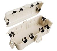 Boîte À Câbles Étanche Moyenne Pour L'Extérieur, Étanche Ip54, Résistante Aux Intempéries, Idéale Pour Protéger Les Rallonges, Les Multiprises Et Les Fiches Coudées (29 × 13,2 × 10[DYB981536]