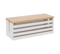 Boîte à câbles - Rallonge Tidy Box | Boîte d'organisation de câbles anti-cernes - Bandes en bois de bureau - Accessoires de rangement - Écriture d'économie d'espace - Coque de gestion pour cuisine de