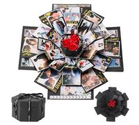 Boite a Cadeau Surprise, Boîte Surprise Explosion, Explosion box, Album Photo Scrapbook, DIY Mémoire Box pour Les Amoureux, Les Amis et la Famille, pour Anniversaire, Mariage, Saint-Valentin, Noël