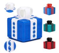 Boîte à cadeaux Nervige avec vis, Boîte vraiment ennuyeuse imprimée en 3D pranks pour cadeaux Nervige à Noël (bleu et blanc)