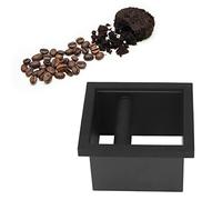 Boîte à café, 183x170x110mm/7,2x6,69x4,33 pouces, boîte à expresso moulu, goulotte d'élimination, poubelle à bouche plate intégrée sans fond pour café, bureau, maison
