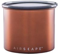 Airscape Boîte à café en inox | Conteneur de stockage alimentaire | Couvercle hermétique breveté | Préserve la fraîcheur des aliments | Taille S 250 gr | Cuivre Brossé)