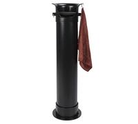 Boîte à café commerciale sur pied, bac de collecte de marc de café avec grande ouverture, construction durable en ABS et caoutchouc pour restaurants, cuisines à domicile, noir 8,7