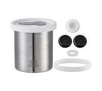 Boîte À Café, Conception Bloquant La Lumière, Capacité De 900 Ml, Stockage De Grains De Café Scellés Sous Vide, Pot De Récipient Alimentaire En Acier Inoxydable, Polyvalent, Pour Grains, Marc, Thé Et