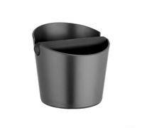 Boîte à café de 12,2 cm avec barre de frappe amovible en métal pour machines à expresso, matériau ABS réduction du bruit pour la maison et le café (noir)