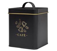 Boîte à Café en Métal "Lounge" 16cm Noir