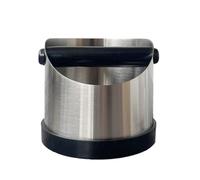 Boîte à café expresso antidérapante avec anneau en caoutchouc et bac biseauté en acier inoxydable(Round mouth 580ml)