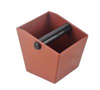Boîte à café for Barista | ABS, capacité 800 ml, barre de frappe amovible, antidérapant, durable.(Square-Black)