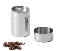 Boîte à café hermétique,Hermétique de Conservation,Boîte à Café Hermétique en acier Inoxydable,boite a cafe en grain,boite à thé vrac pot à café avec couvercle à double joint pour café, poudre,550ml
