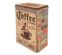 Nostalgic-Art Boîte à café rétro, Coffee Sack - Idée de cadeau pour la cuisine, Récipient avec couvercle aromatique, Design vintage, 1,3 l
