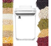 Boîte à café sous vide, récipients alimentaires avec couvercles hermétiques | scellant manuel, distributeur empilable, bocal de rangement de cuisine, organisation de garde-manger pour collation