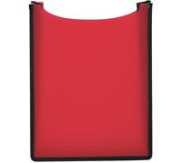 Boîte À Cahiers A4 En Plastique Transparent Rouge Ouvert Pour Enfants Pour Classeurs À Feuilles Mobiles, Livres, Cahiers Scolaires, Blocs-Notes Et Documents, Dossier Robuste Pour Sac À Dos