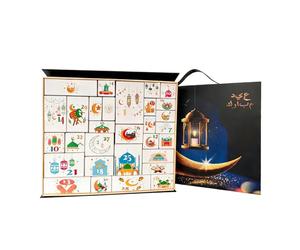 Boîte à calendrier vide, multifonction, 1 ensemble, récipient à friandises, boîte à dragées de fête, taille compacte, pour réunions de famille, projet artistique, cadeau de fête