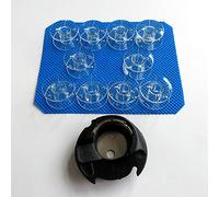 Boîte à canette + 10 canette pour Bernette 65 90E Euro Pro Juki Pfaff Blanc #Nb1275000