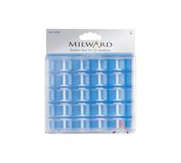 Boîte à canettes plastique 25 emplacements compatible canettes standard classe 15K 66K - Milward - Gris - Réf. 2512106