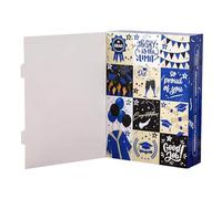 Boîte à Cartes de Remise de Diplôme | Calendrier de l'Avent Amusant en Papier 12 Jours 2026,Vide - Pour Adultes Diplômés Lycée Université Anniversaire Fêtes