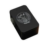 Boîte à cartes Haoyull - Rangement en métal pour cartes de jeu - 13*8.3*6CM - Noir - Résistant au choc, Portable