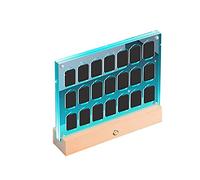 Boîte à Cartes magnétique Transparente en Acrylique avec Base Lumineuse en Bois, Organiseur de Rangement pour Jeux Nintendo Switch OLED/Lite, boîte à Cartes pour Anniversaire, Mari