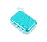 Boîte à casquettes vintage rectangulaire pour homme en fer blanc (vert, taille unique)