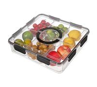 Boîte à casse-croûte - PP, plateaux à sandwich, rangement catégorie pour cuisine et réfrigérateur | Organiseur alimentaire multi-compartiments, plateaux de restauration recyclables pour la maison, le