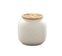 Boîte à cendres en céramique pour animaux domestiques de 180/500 ml, jolie urne cinéraire pour cendres de chiens et chats en différentes couleurs (-White-500 ml)