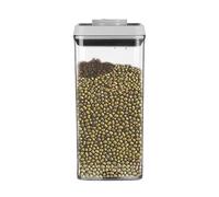 Boîte à céréales - Bocaux de cuisine pour riz, bocaux hermétiques transparents et empilables avec fermeture hermétique, rangement pour pâtisserie, fruits secs, assaisonnements, bonbons, thés, 450/800/