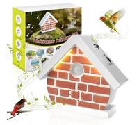 Boîte à chants d'oiseaux avec détecteur de mouvement, Rodukee Boîte Sons Nature avec Lumières, Minuterie et 11 Chants d'Oiseaux, Boîte à Sons 0-90 dB, Bruit Blanc Boîte à musique Relaxante et Détente