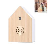 Boîte à chants d'oiseaux, boîte à sons de la nature avec détecteur de mouvement, chants d'oiseaux portables avec minuterie, thérapie sonore pour salle bain, spa, invités, maison (Imitation wood)