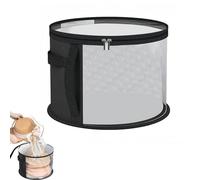 Boîte à chapeau de cowboy, boîte à chapeaux ronde avec couvercle, pour le rangement des femmes, grande boîte à chapeaux ronde pour le rangement, 42 x 42 x 26 cm, noire, idéale pour la maison, les