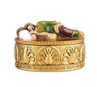 Boîte à chapelet avec figurine de Saint Joseph endormi - Cadeau catholique spécial, statuette à collectionner pour les fidèles, pour autel, maison et chapelle, décoration religieuse et rangement de