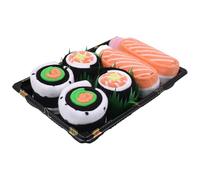 Boîte à chaussettes à sushi, chaussettes amusantes en forme de sushi,en coton idiotes fantaisie, thon, saumon, maki, pour bas de Noël, anniversaire, Noël