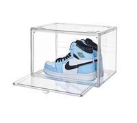 Boîte à Chaussures en Acrylique, Transparente et empilable, avec Porte magnétique adaptée pour Sac à Main, Chaussure, poupée d'action, Jouet, Collection de modèles (1pc, 36x27x22cm/14.2x10.6x8.6in)